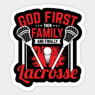 Lacrosse Game Sport Player Coach Gift Sticker